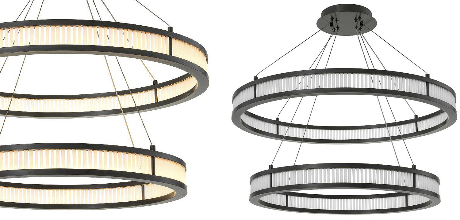 Люстра Eichholtz Chandelier Damien Double Bronze Люстра Eichholtz Chandelier Damien Double Bronze - Loft-Concept в Кирове