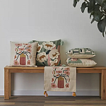 Подушка с цветочным принтом Blooming Elegance Rose варинант исполнения - 5 | Loft Concept в Кирове