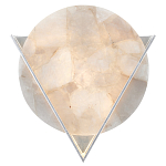 Бра светодиодное с диском из кварца Vendetta варинант исполнения - 1 | Loft Concept в Кирове