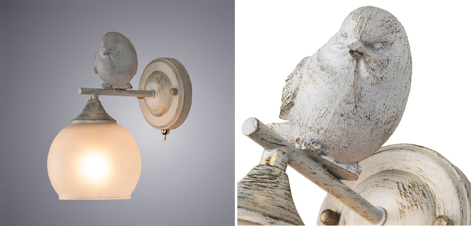 Бра Provence Bird white Бра Provence Bird white - Loft-Concept в Кирове
