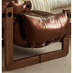 Кресло-диван кожаное на деревянном каркасе Medieval Furniture варинант исполнения - 6 | Loft Concept в Кирове