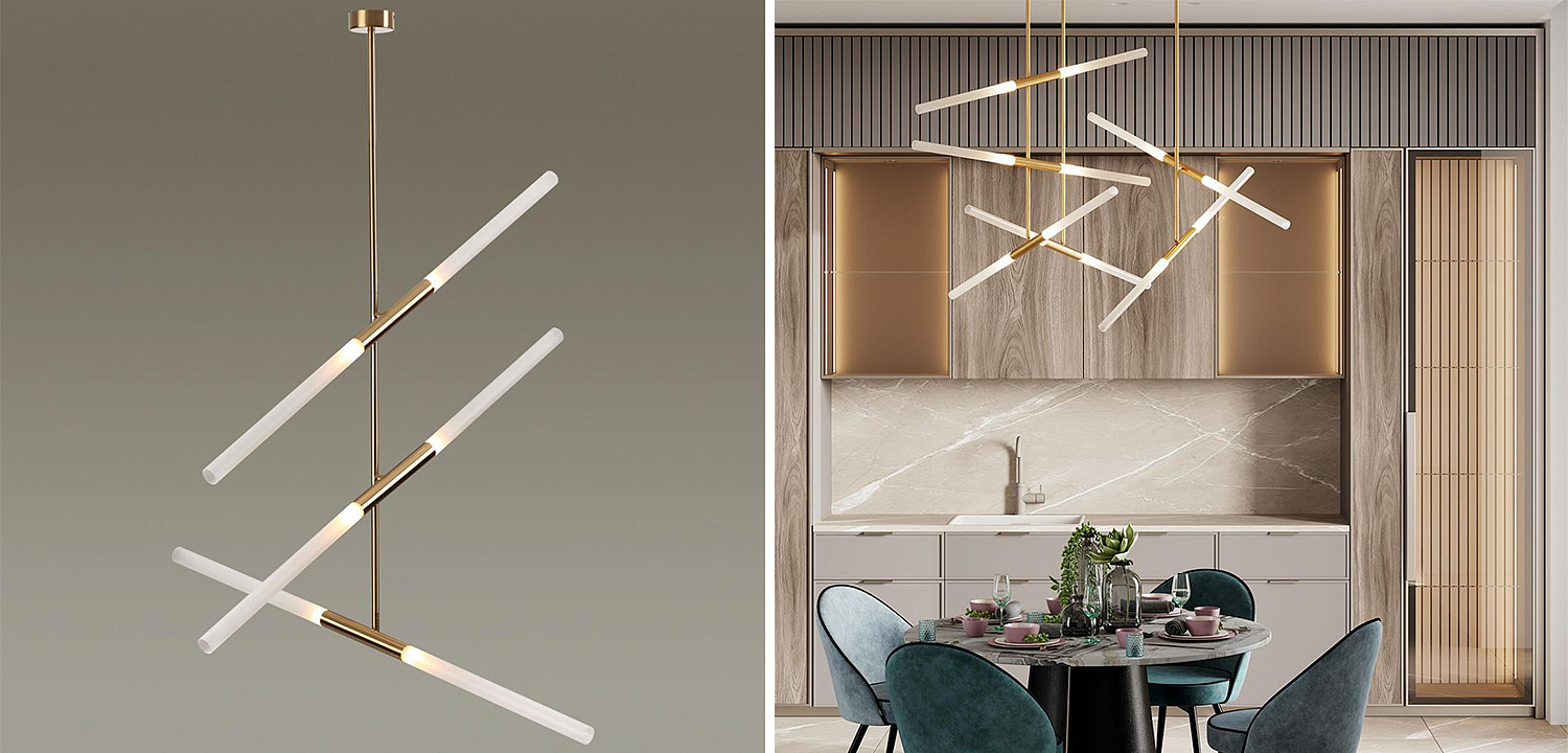 Светильник Gold Delta Light 6 lamp Светильник Gold Delta Light 6 lamp - Loft-Concept в Кирове