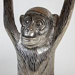 Столик с подстольем в виде обезьянки Bombay Nickel варинант исполнения - 4 | Loft Concept в Кирове