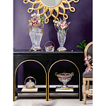 Ваза прозрачная с бронзовыми ручками в виде ангелов Eden Garden варинант исполнения - 6 | Loft Concept в Кирове