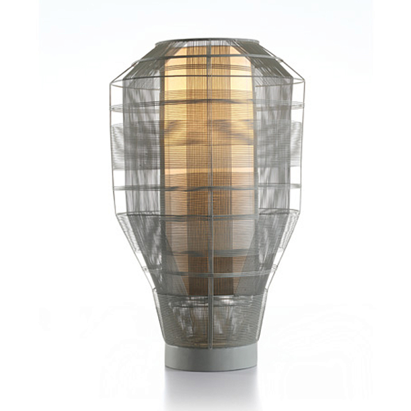 Настольная лампа серого цвета Schema Никель Серый в Кирове | Loft Concept 