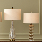 Настольная лампа с фактурным стеклянным корпусом Glamorous Pommel варинант исполнения - 4 | Loft Concept в Кирове