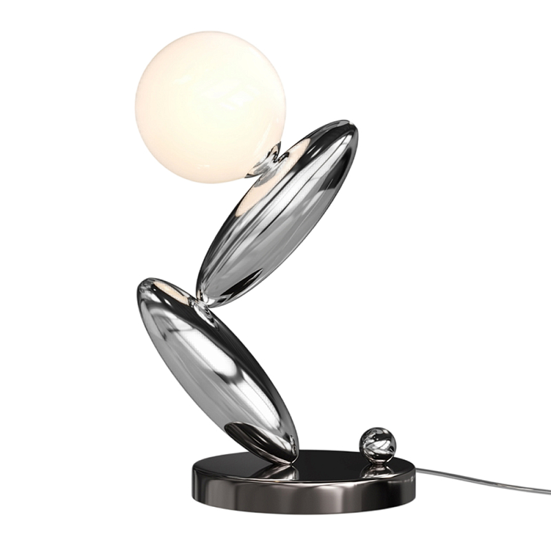 Настольный светильник Resonance 3000К 6Вт Серебряный Белый в Кирове | Loft Concept 