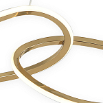 Люстра подвесная с 4-мя асимметричными кольцами золотого цвета Ring Horizontal варинант исполнения - 2 | Loft Concept в Кирове
