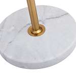 Торшер с мраморным столиком и золотым плафоном Ezio Floor Lamp варинант исполнения - 4 | Loft Concept в Кирове