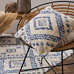 Чехол на подушку с узором в этно-стиле Blue Ikat варинант исполнения - 5 | Loft Concept в Кирове