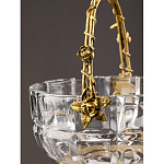 Конфетница с бронзовой ручкой и фарфоровой птичкой на крышке Eden Garden варинант исполнения - 6 | Loft Concept в Кирове