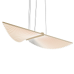 Люстра в виде распахнутых крыльев из тонких металлических планок Flight of Freedom варинант исполнения - 1 | Loft Concept в Кирове