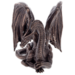 Декоративная статуэтка Дракон Dark Bronze Winged Dragon Statuette варинант исполнения - 2 | Loft Concept в Кирове
