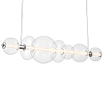 Подвесной светильник линейный с прозрачными стеклянными шарами разного диаметра Eurofase варинант исполнения - 1 | Loft Concept в Кирове