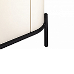 ТВ-тумба белая с чёрной столешницей с 2-мя дверками и ящиком San Marco варинант исполнения - 6 | Loft Concept в Кирове