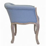 Кресло низкое в стиле прованс Louis French Armchair light blue flax варинант исполнения - 1 | Loft Concept в Кирове