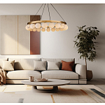 Люстра круглая с сферическими плафонами из натурального камня Phased Spheres варинант исполнения - 4 | Loft Concept в Кирове