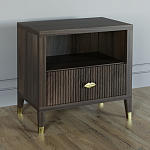 Прикроватная тумбочка с полкой Elsa Dreams Walnut  варинант исполнения - 1 | Loft Concept в Кирове