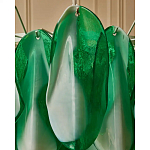 Люстра из стеклянных зеленых лепестков Petalled Illuminator варинант исполнения - 7 | Loft Concept в Кирове