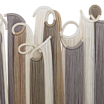 Настенный декор с бахромой белого и бежевого цвета Abstraction I варинант исполнения - 1 | Loft Concept в Кирове