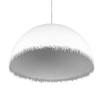 Подвесной светильник в форме купола белого цвета с ажурной бахромой Tactile Line варинант исполнения - 6 | Loft Concept в Кирове