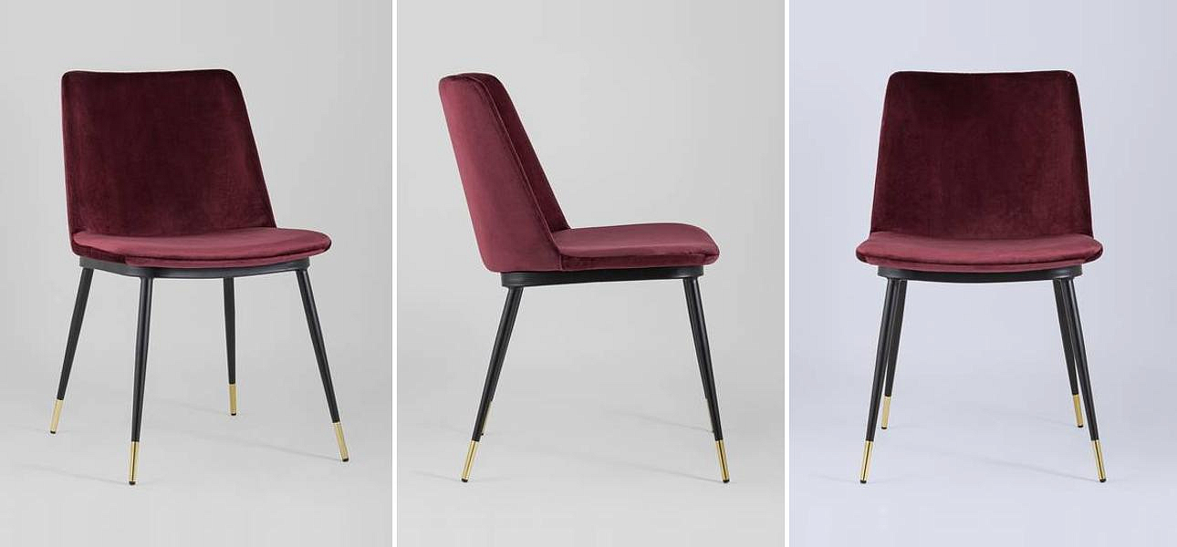 Стул Melissa Chair Вишневый Велюр Стул Melissa Chair Вишневый Велюр - Loft-Concept в Кирове