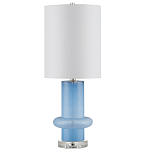 Настольная лампа из стекла с высоким абажуром Column варинант исполнения - 3 | Loft Concept в Кирове