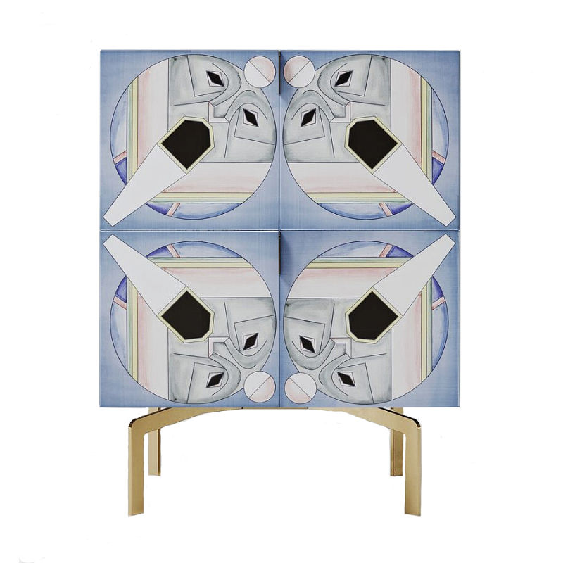 Тумба Short Mask Grey Мульти в Кирове | Loft Concept 