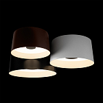 Потолочный светильник с 3-мя цилиндрическими абажурами черного белого и коричневого цвета Urban Dome варинант исполнения - 4 | Loft Concept в Кирове
