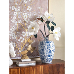 Ваза фарфоровая с узким горлышком и синими цветочными мотивами Independence варинант исполнения - 4 | Loft Concept в Кирове