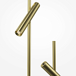 Напольный торшер светодионый золотой Lumen Duo варинант исполнения - 3 | Loft Concept в Кирове