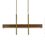 Люстра линейная прямоугольная Wooden Straight Shapes варинант исполнения - 2 | Loft Concept в Кирове