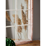 Зеркало-окно настенное в венецианском стиле с деревянной рамой бежевого цвета Venetian Smooth варинант исполнения - 6 | Loft Concept в Кирове