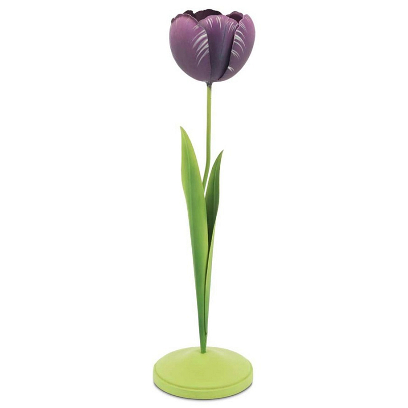 Подсвечник Candleholder Tulip Rem Violet Зеленый Фиолетовый Подсвечник Candleholder Tulip Rem Violet Зеленый Фиолетовый в Кирове | Loft Concept