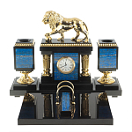 Настольный письменный набор из лазурита с декором в виде льва Golden Lion варинант исполнения - 1 | Loft Concept в Кирове