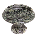 Фруктовница средняя из натурального камня Змеевик Шабровский Natural Stone Fruit Bowls варинант исполнения - 2 | Loft Concept в Кирове