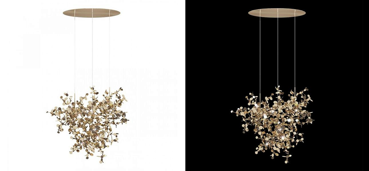Люстра Terzani Argent Suspension Gold Pendant lamp диаметр 85 Люстра Terzani Argent Suspension Gold Pendant lamp диаметр 85 - Loft-Concept в Кирове