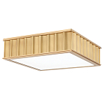 Потолочный светильник квадратный с гофрированным латунным абажуром Millennium варинант исполнения - 2 | Loft Concept в Кирове