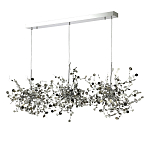 Люстра подвесная из трех частей с металлическими круглыми элементами Terzani Argent варинант исполнения - 6 | Loft Concept в Кирове