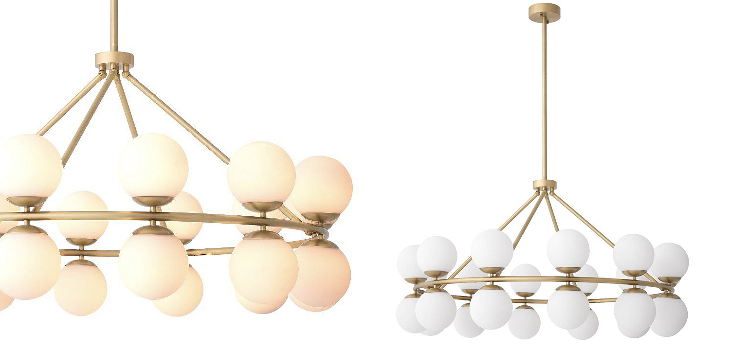 Люстра Eichholtz Chandelier Hutchinson Brass Люстра Eichholtz Chandelier Hutchinson Brass - Loft-Concept в Кирове