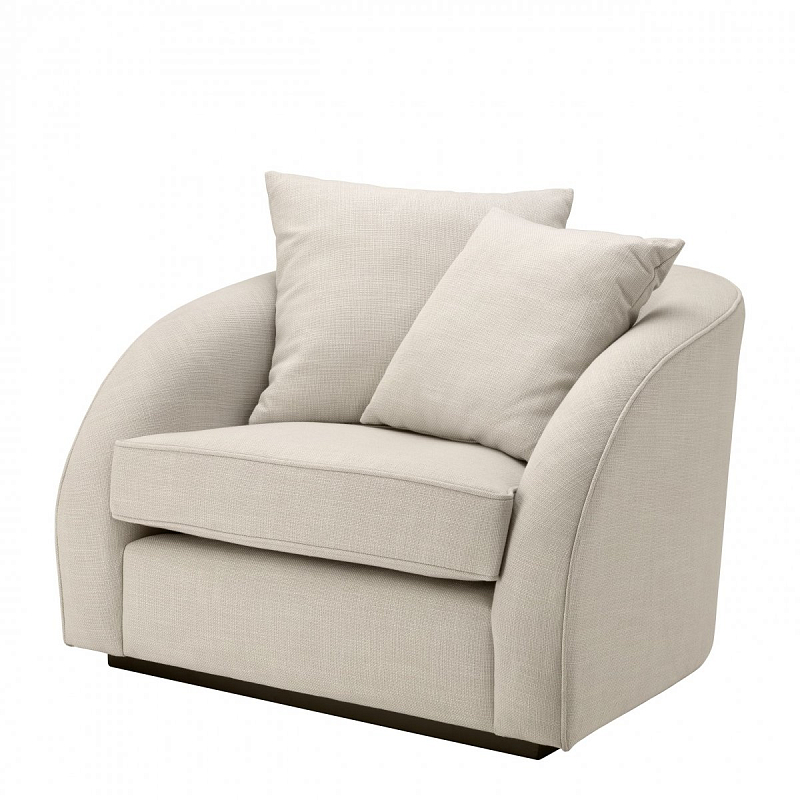 Кресло Eichholtz Chair Les Palmiers Natural Молочный Черный Кресло Eichholtz Chair Les Palmiers Natural Молочный Черный в Кирове | Loft Concept