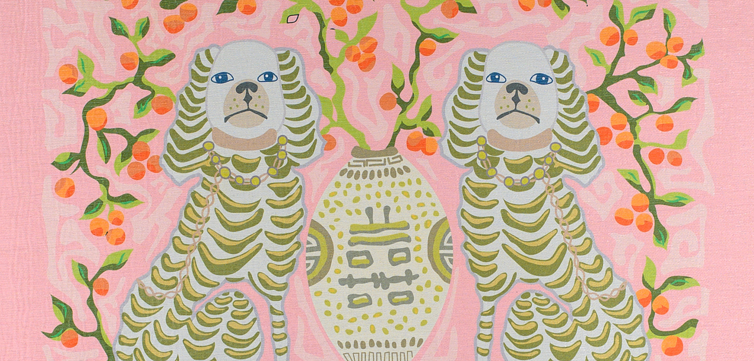 Ковер Two Dogs Rug pink Ковер Two Dogs Rug pink - Loft-Concept в Кирове