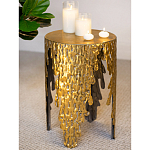 Столик дизайнерский Copper streaks варинант исполнения - 6 | Loft Concept в Кирове