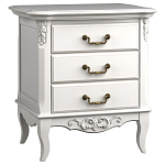 Тумба прикроватная белого цвета из массива бука в стиле прованс White Provence варинант исполнения - 3 | Loft Concept в Кирове