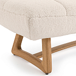 Оттоманка с обивкой букле Lino White Boucle Ottoman варинант исполнения - 3 | Loft Concept в Кирове