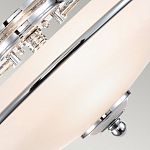 Потолочный светильник со стеклянным плафоном на изогнутых кронштейнах Quoizel  варинант исполнения - 9 | Loft Concept в Кирове