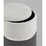 Пуф Mauldine с ящиком серо-черный с экокожей варинант исполнения - 2 | Loft Concept в Кирове