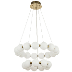Многоярусная кольцевая люстра с плафонами шары Rings Suspension Light Chandelier варинант исполнения - 2 | Loft Concept в Кирове
