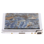 Портсигар на 10 сигарет с газовой зажигалкой из натурального камня Кианит Stone Cigarettes Cases варинант исполнения - 1 | Loft Concept в Кирове