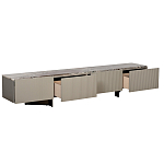 Тумба под телевизор серая с мраморной столешницей Uniqueness Marble варинант исполнения - 2 | Loft Concept в Кирове